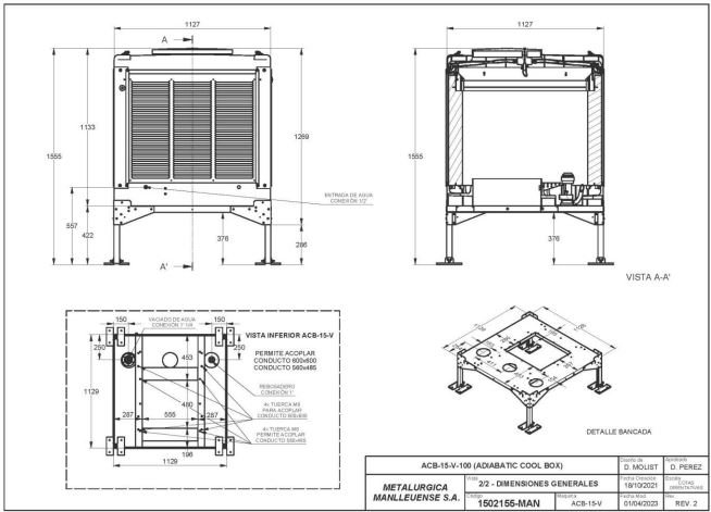 ACB-15-V-100 Adiabatic cool box