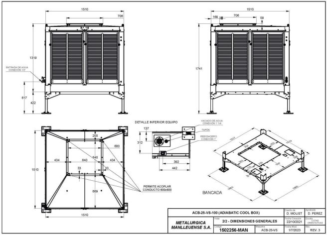 ACB-25-VS-100 Adiabatic cool box