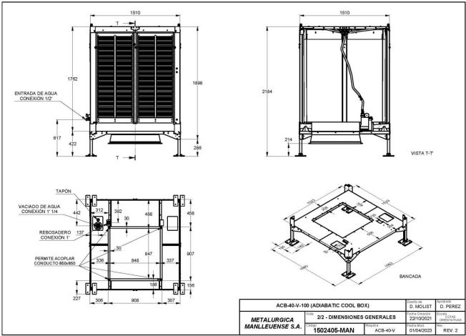 ACB-40-V-100 Adiabatic cool box