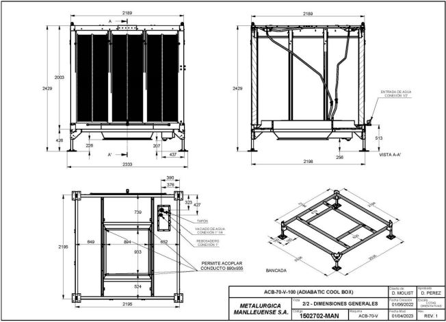 ACB-70-V-100 Adiabatic cool box