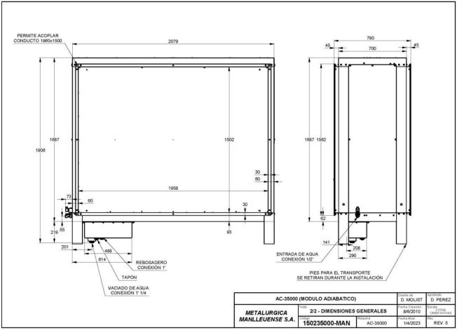 AC-35000 – Adiabatic humidifier 30,000 m³/h