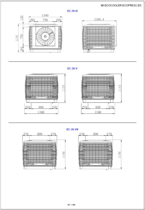 EC-30-V – Evaporative air cooler 