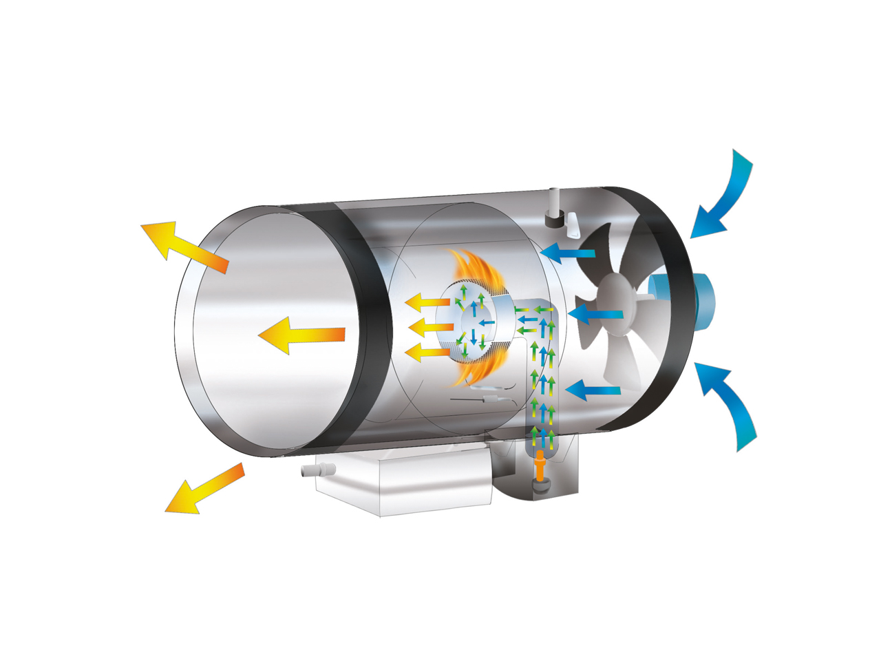 GA 100-C Suspended LPG Direct Fired Space Heater